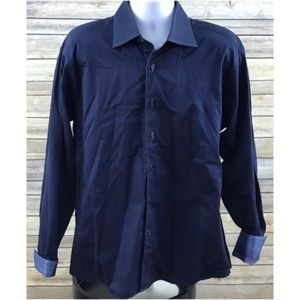 Stone Rose Flip Cuff Button Down Shirt sz XL